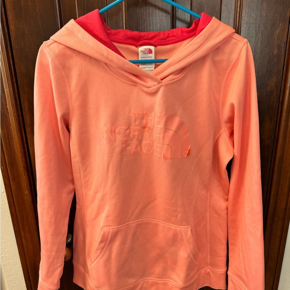 The North Face Red and Pink Women's Hoodie